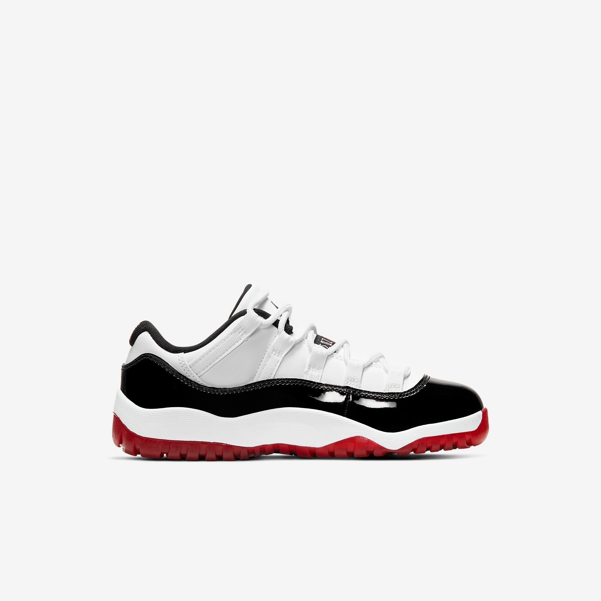 (PS) Air Jordan 11 Retro Low 'Concord Bred' (2020) 505835-160 Air Jordan 11 Patent Basketball Shoes