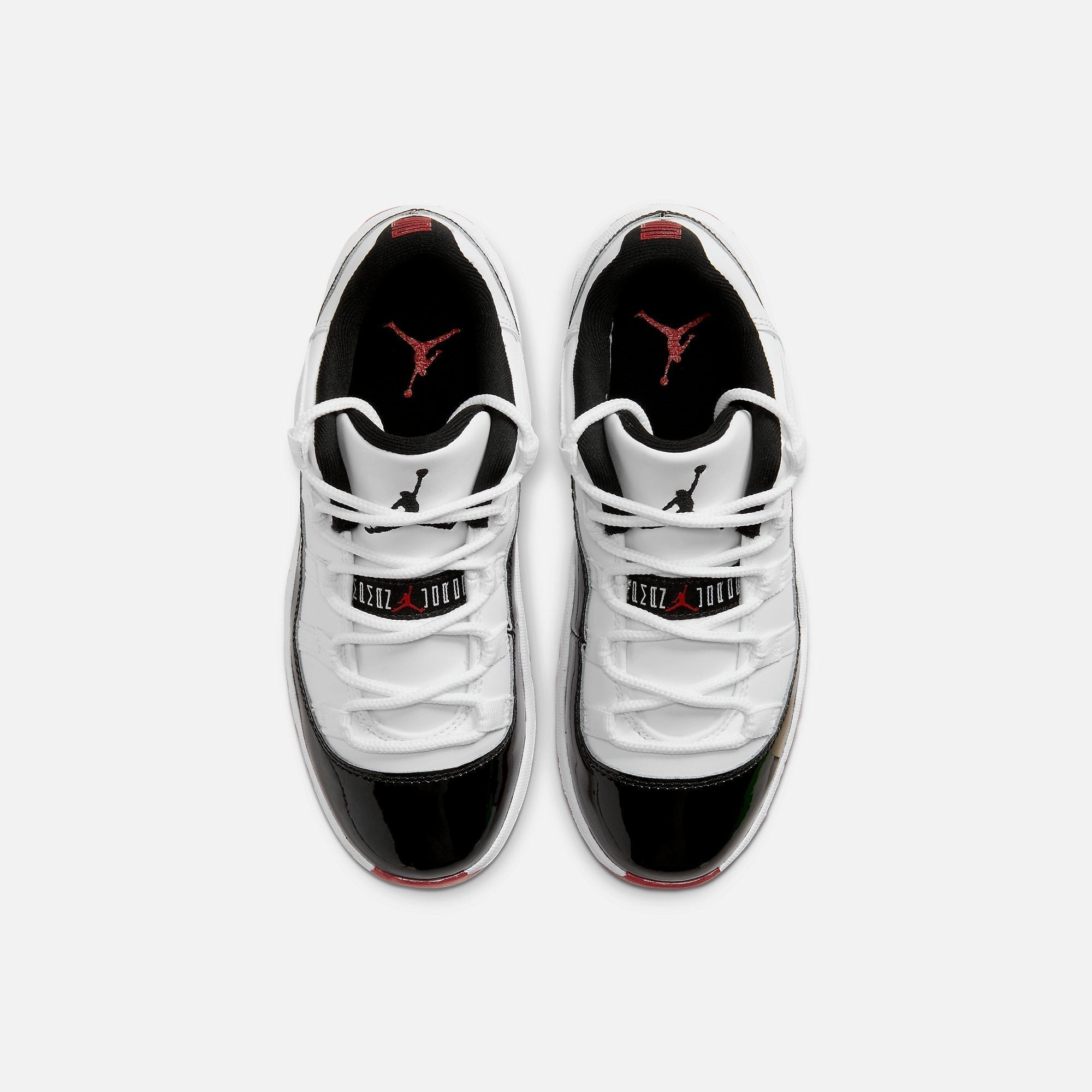 (PS) Air Jordan 11 Retro Low 'Concord Bred' (2020) 505835-160 Air Jordan 11 Patent Basketball Shoes