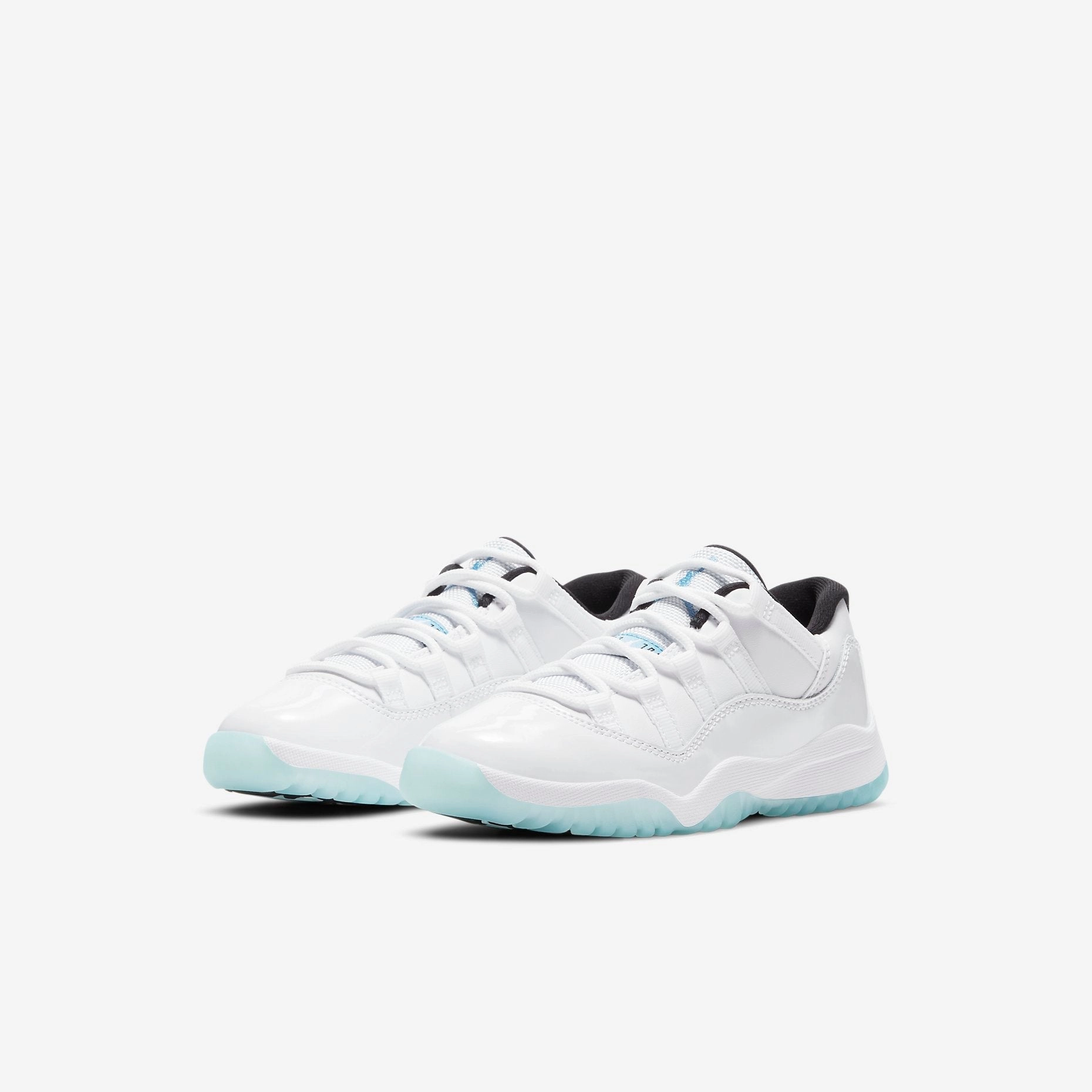 (PS) Air Jordan 11 Retro Low 'Legend Blue' (2021) 505835-117 Air Jordan 11 Patent Basketball Shoes
