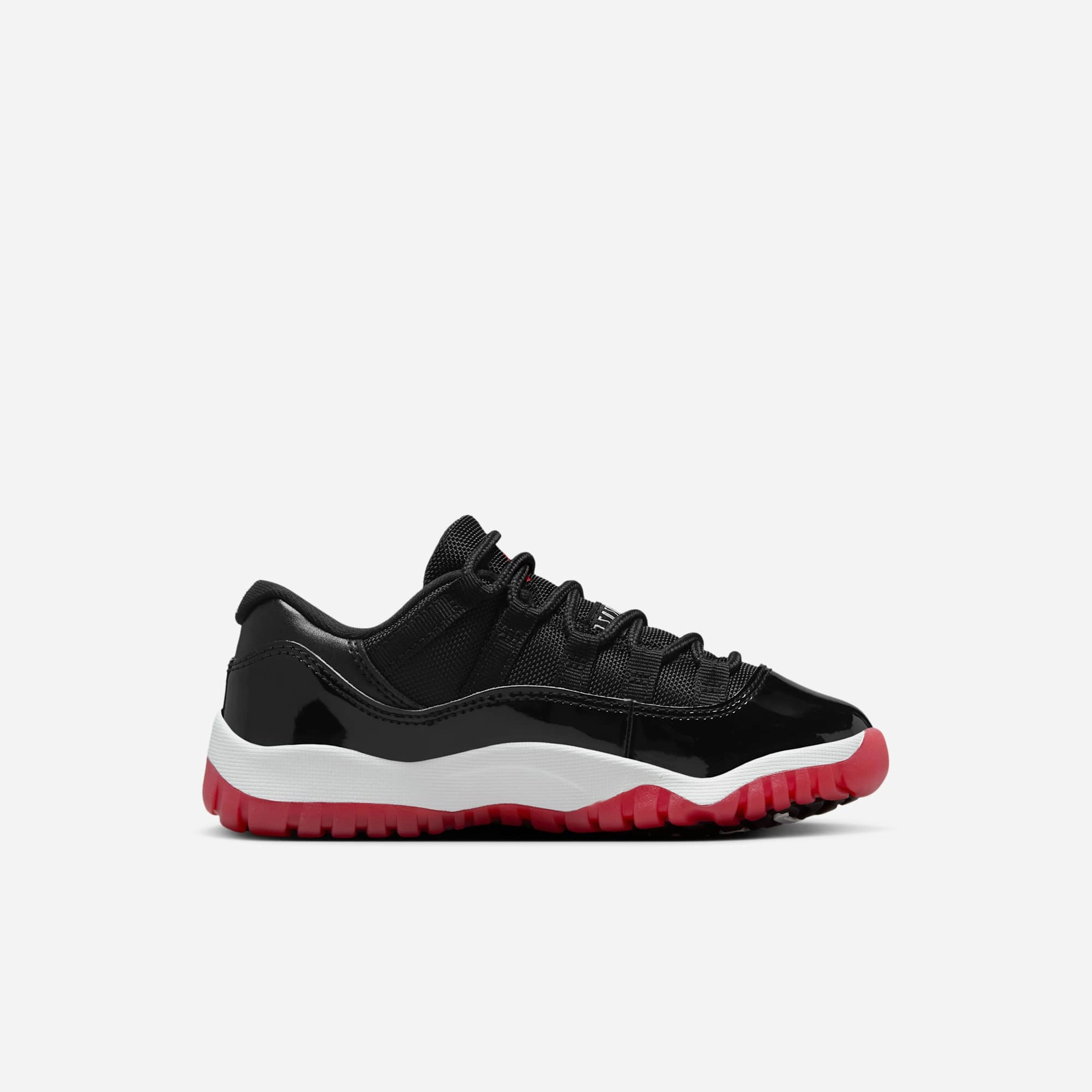 (PS) Air Jordan 11 Retro Low 'Playoffs / Bred' (2025) FV5116-006 Air Jordan 11 Patent Basketball Shoes