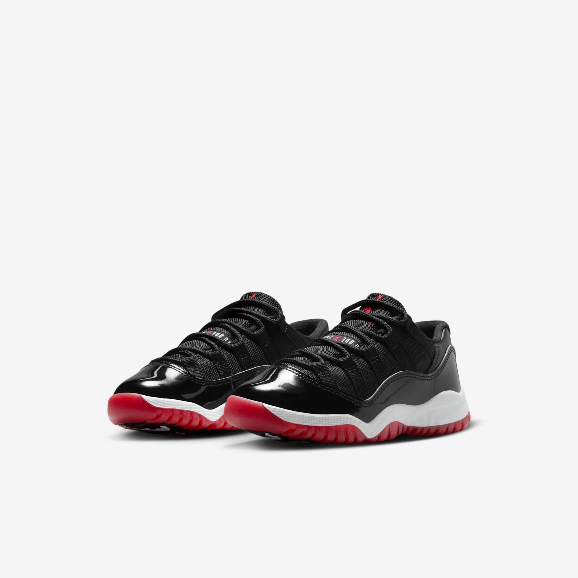 (PS) Air Jordan 11 Retro Low 'Playoffs / Bred' (2025) FV5116-006 Air Jordan 11 Patent Basketball Shoes