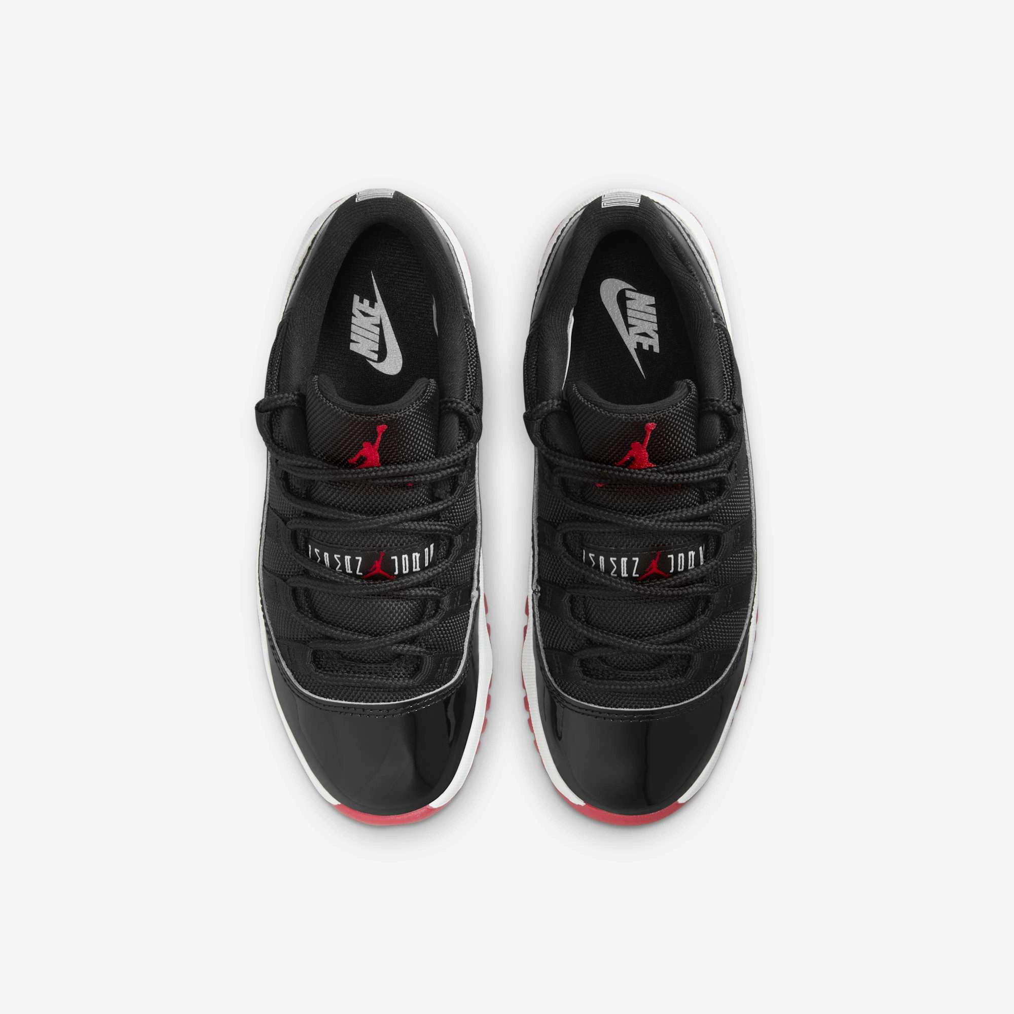 (PS) Air Jordan 11 Retro Low 'Playoffs / Bred' (2025) FV5116-006 Air Jordan 11 Patent Basketball Shoes