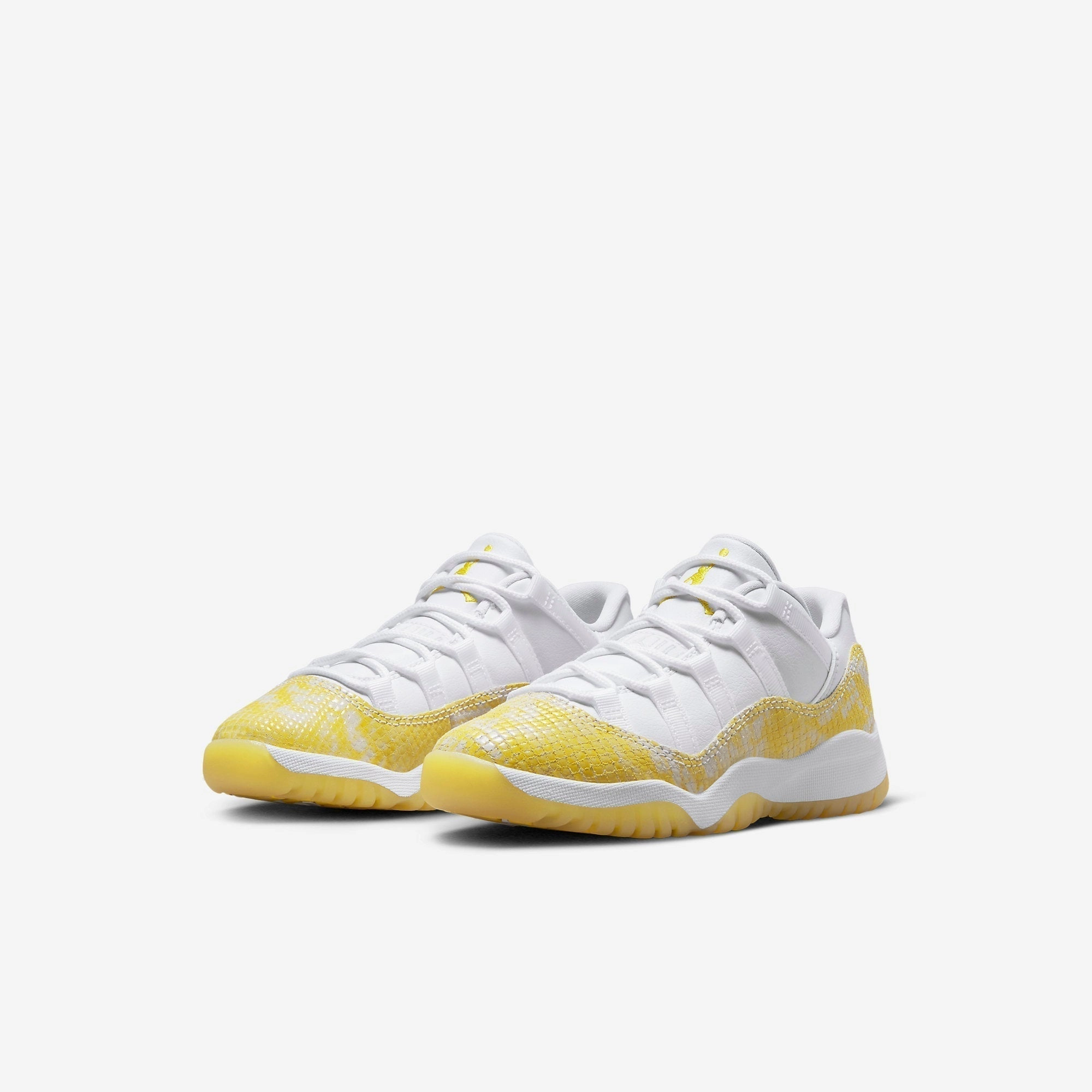 (PS) Air Jordan 11 Retro Low 'Yellow Snakeskin' (2023) 580522-107 Air Jordan 11 Patent Basketball Shoes