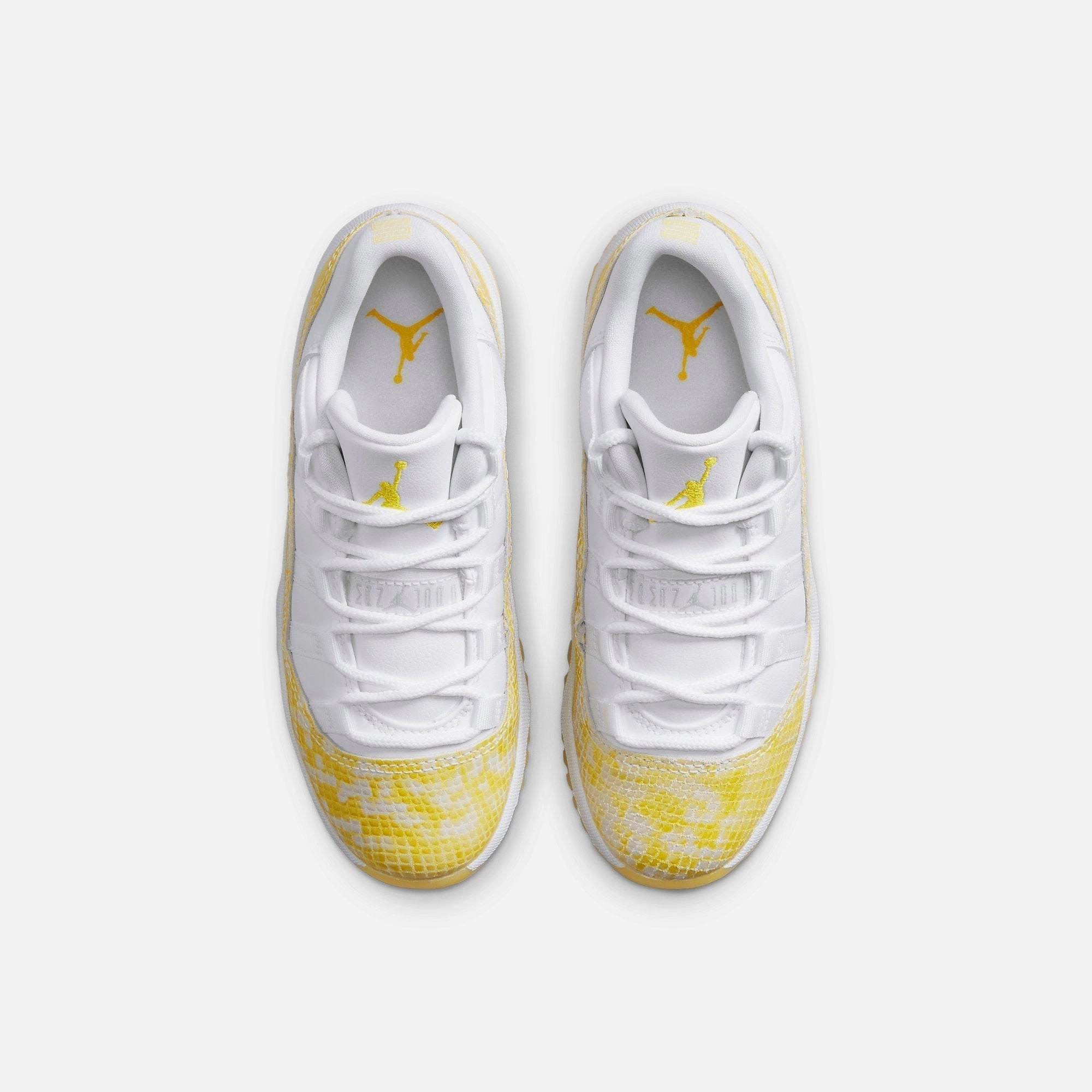 (PS) Air Jordan 11 Retro Low 'Yellow Snakeskin' (2023) 580522-107 Air Jordan 11 Patent Basketball Shoes