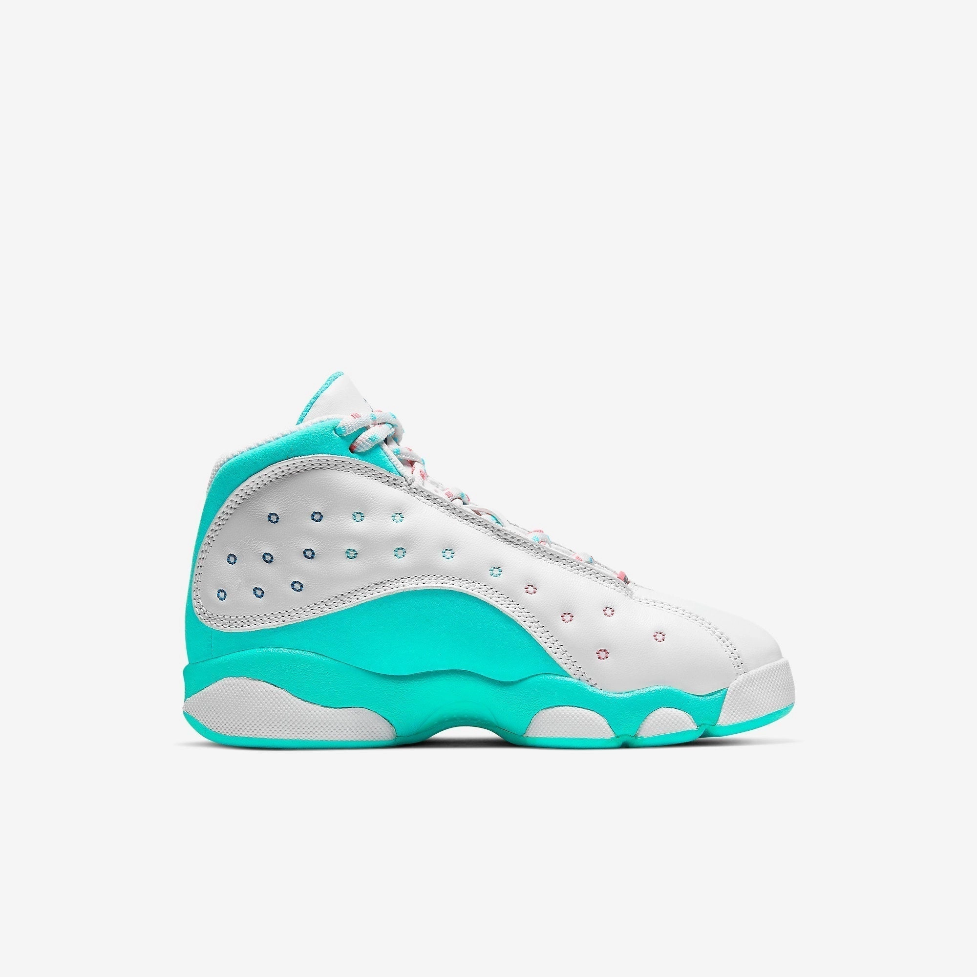 (PS) Air Jordan 13 Retro 'Aurora Green' (2020) 439669-100 Air Jordan 13 Bold Sole Basketball Shoes