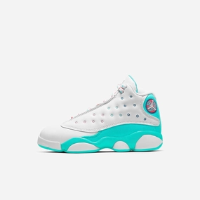 (PS) Air Jordan 13 Retro 'Aurora Green' (2020) 439669-100 Air Jordan 13 shoes with bold midsole design