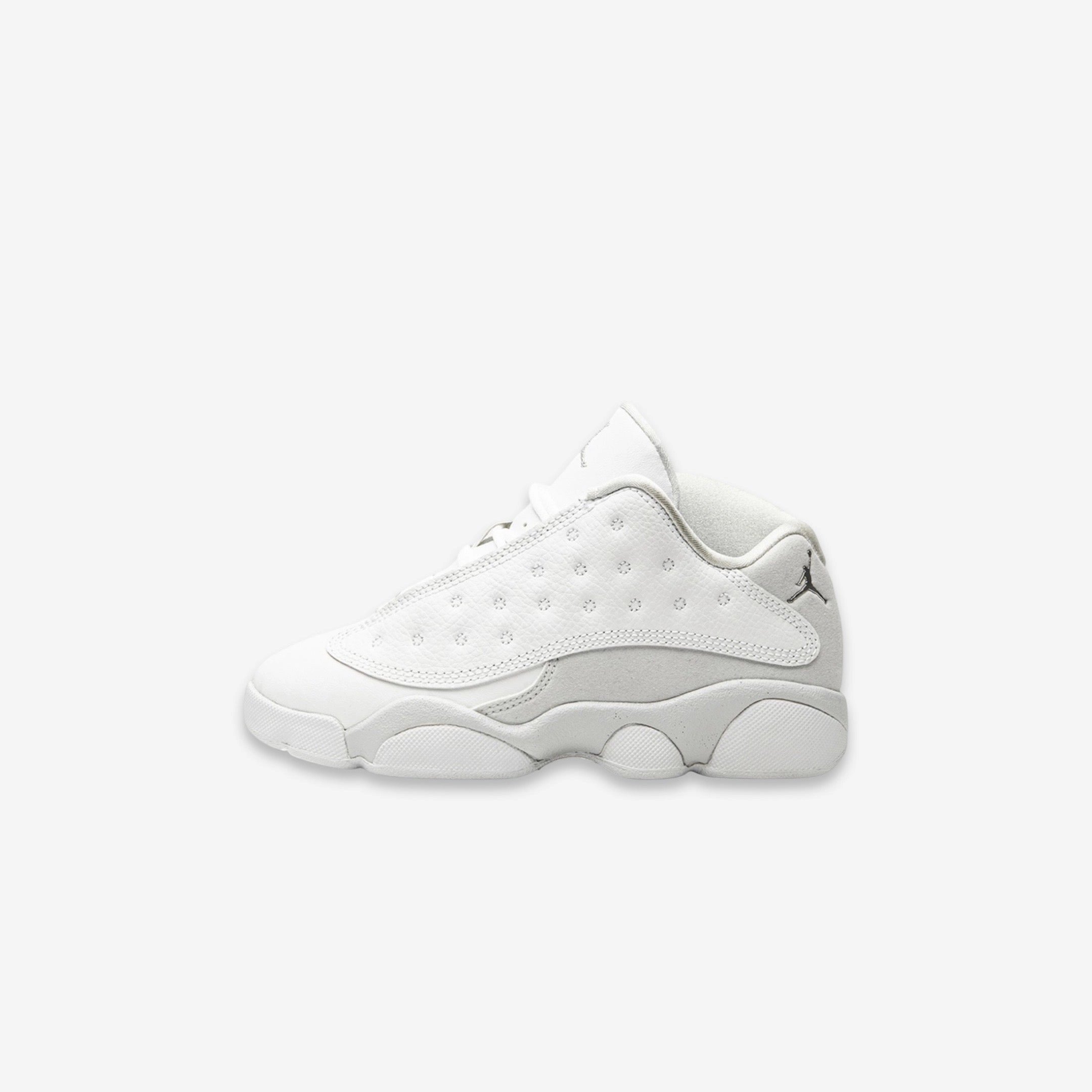 (PS) Air Jordan 13 Retro Low 'Pure Platinum' (2017) 310812-100 Air Jordan 13 shoes with bold midsole design