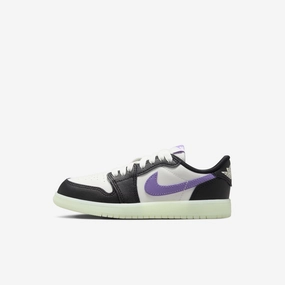 (PS) Air Jordan 1 Low 'Black Raspberry' (2024) HF0411-001 Authentic Air Jordan 1 in premium leather