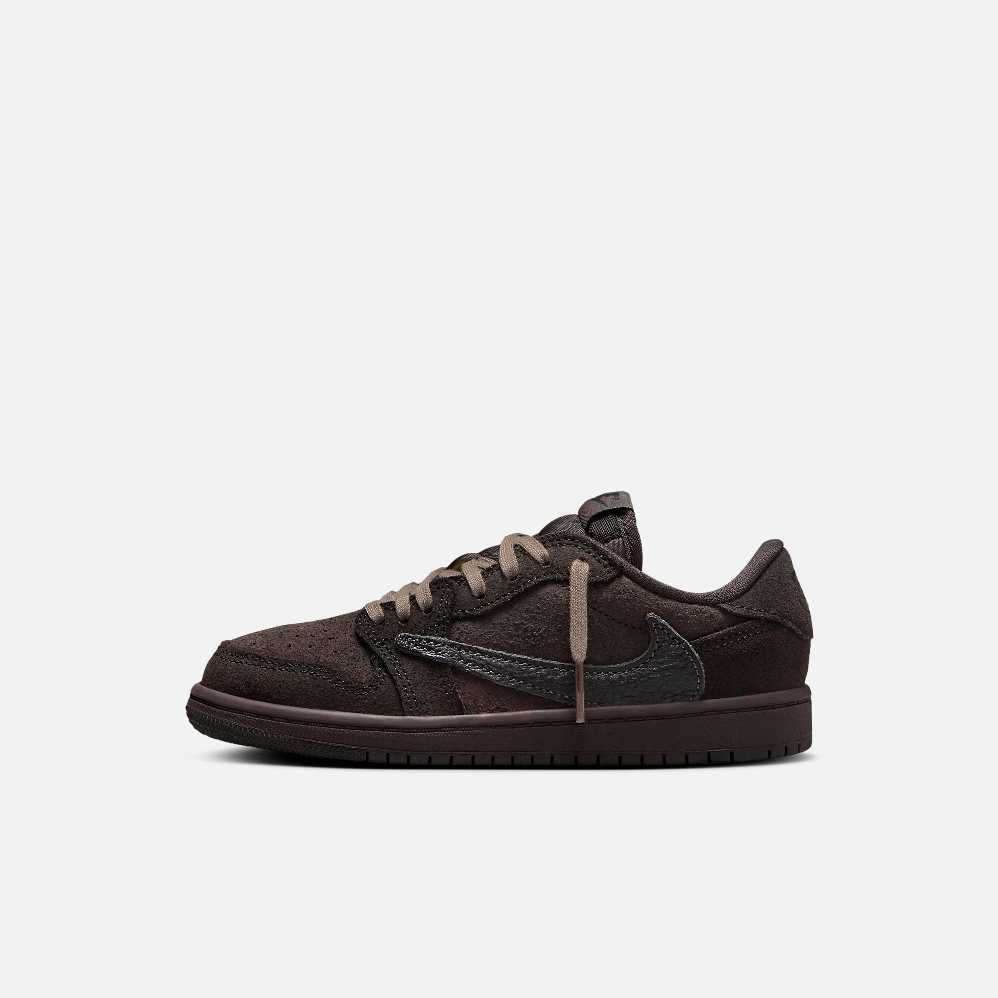 (PS) Air Jordan 1 Low OG SP x Travis Scott 'Velvet Brown' (2024) DO5442-202 Authentic Air Jordan 1 in premium leather