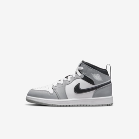 (PS) Air Jordan 1 Mid 'Light Smoke Grey' (2022) 640734-078 Authentic Air Jordan 1 in premium leather