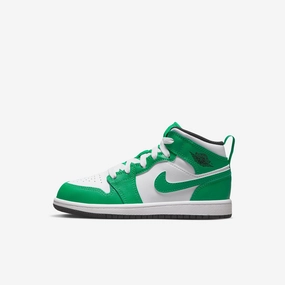 (PS) Air Jordan 1 Mid 'Lucky Green' (2023) DQ8424-301 Authentic Air Jordan 1 in premium leather