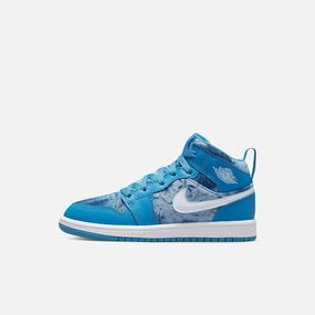 (PS) Air Jordan 1 Mid 'Washed Denim' (2022) DM8952-400 Iconic Air Jordan 1 shoes with bold accents