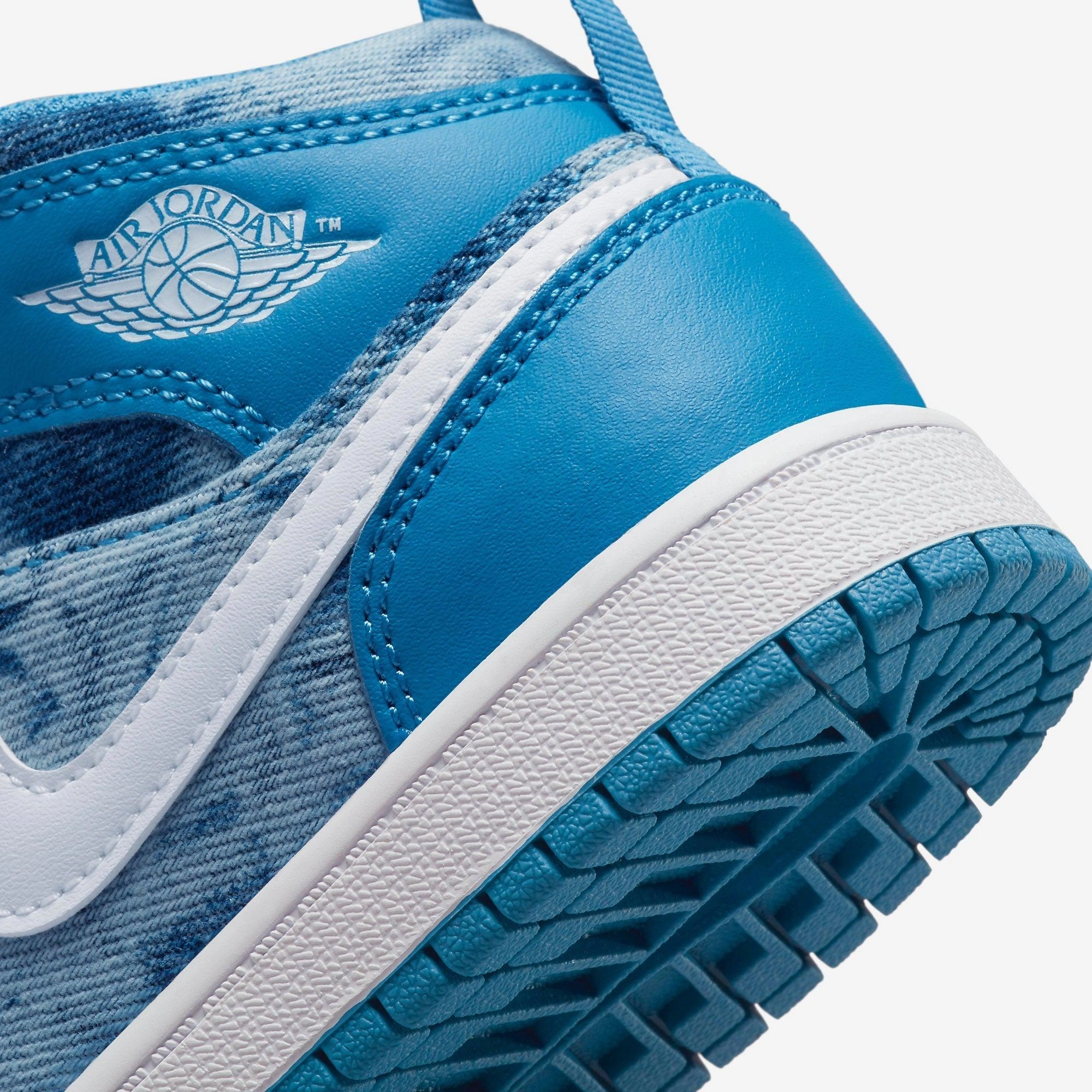(PS) Air Jordan 1 Mid 'Washed Denim' (2022) DM8952-400 Air Jordan 1 Timeless Heritage Shoes