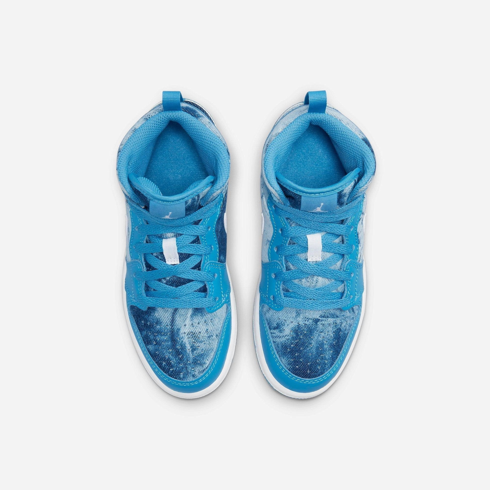 (PS) Air Jordan 1 Mid 'Washed Denim' (2022) DM8952-400 Air Jordan 1 Timeless Heritage Shoes