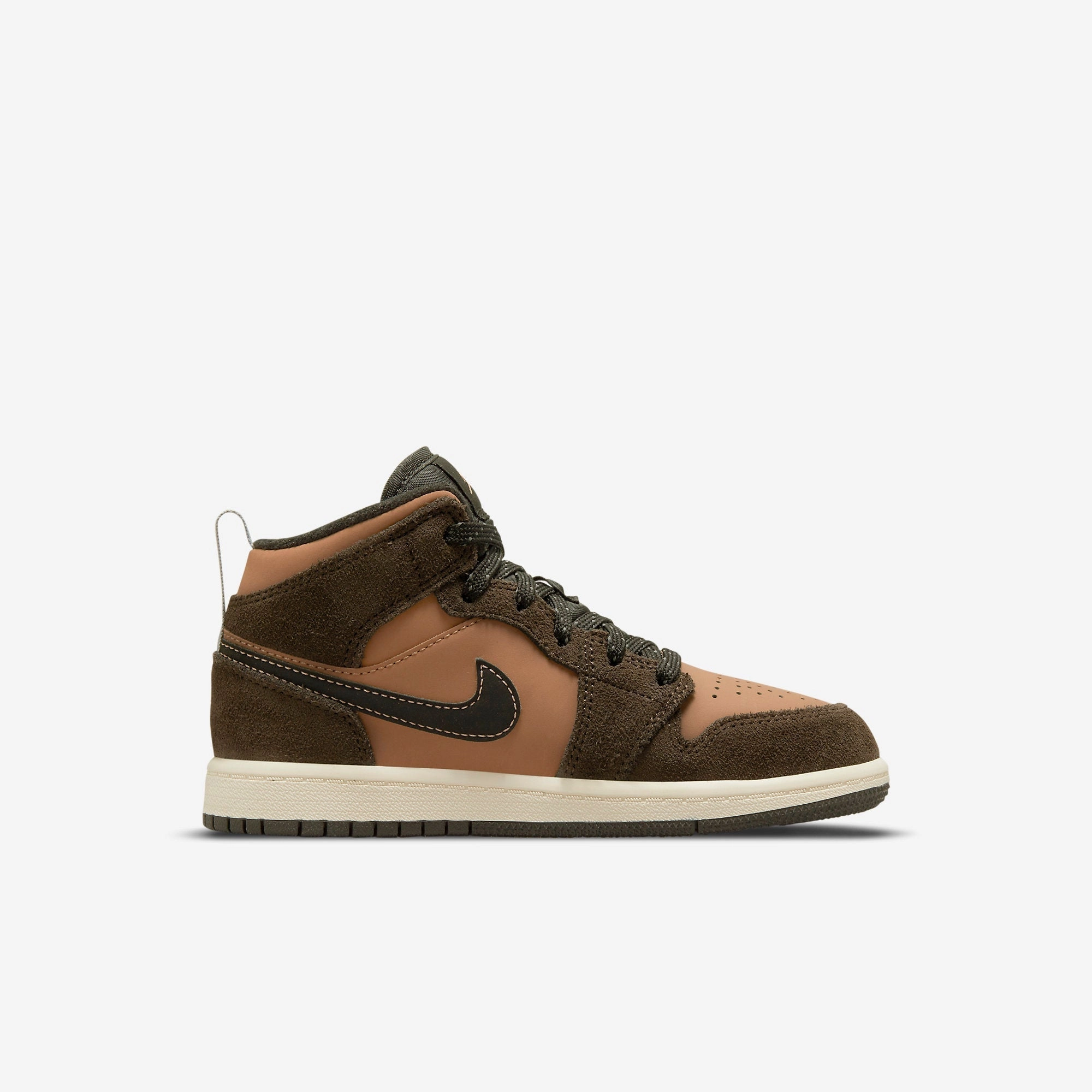 (PS) Air Jordan 1 Mid SE 'Dark Chocolate' (2021) DC7249-200 Air Jordan 1 Timeless Heritage Shoes