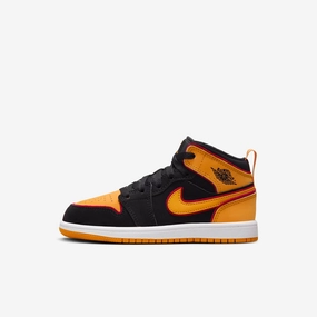 (PS) Air Jordan 1 Mid SE 'Vivid Orange' (2023) FJ4925-008 Authentic Air Jordan 1 in premium leather