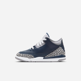 (PS) Air Jordan 3 Retro 'Georgetown Hoyas / Midnight Navy' (2021) 429487-401 Air Jordan 3 retro sneakers with throwback vibe