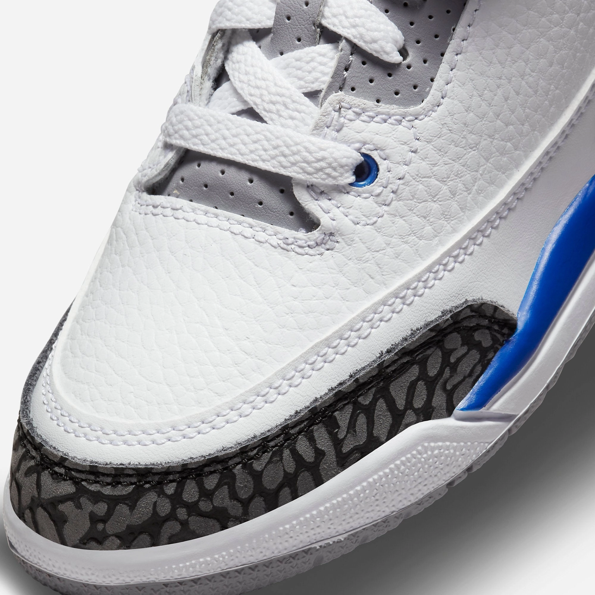 (PS) Air Jordan 3 Retro 'Racer Blue' (2021) 429487-145 Air Jordan 3 Retro Throwback Sneakers