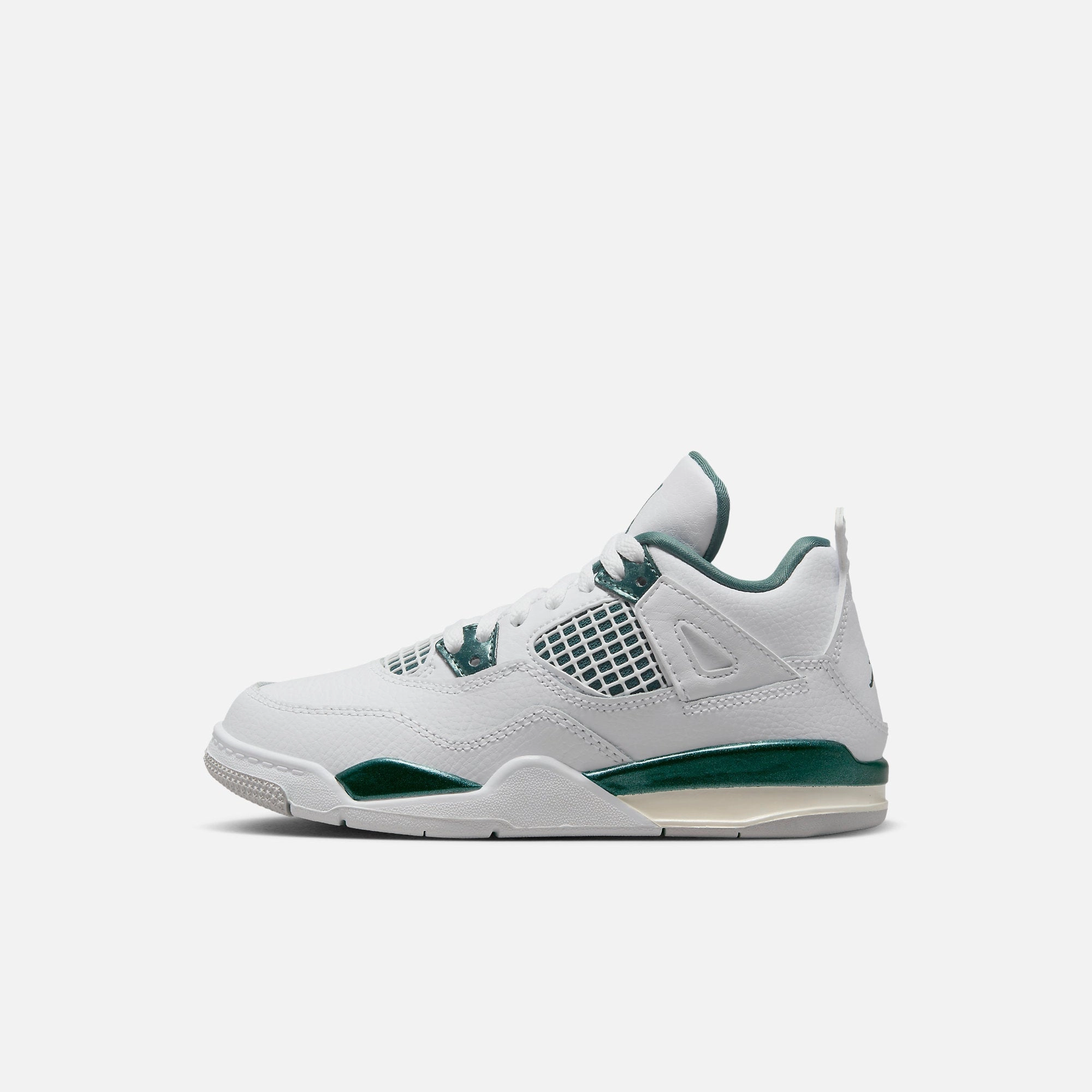 (PS) Air Jordan 4 Retro 'Oxidized Green' (2024) BQ7669-103 Air Jordan 4 sneakers with visible air unit