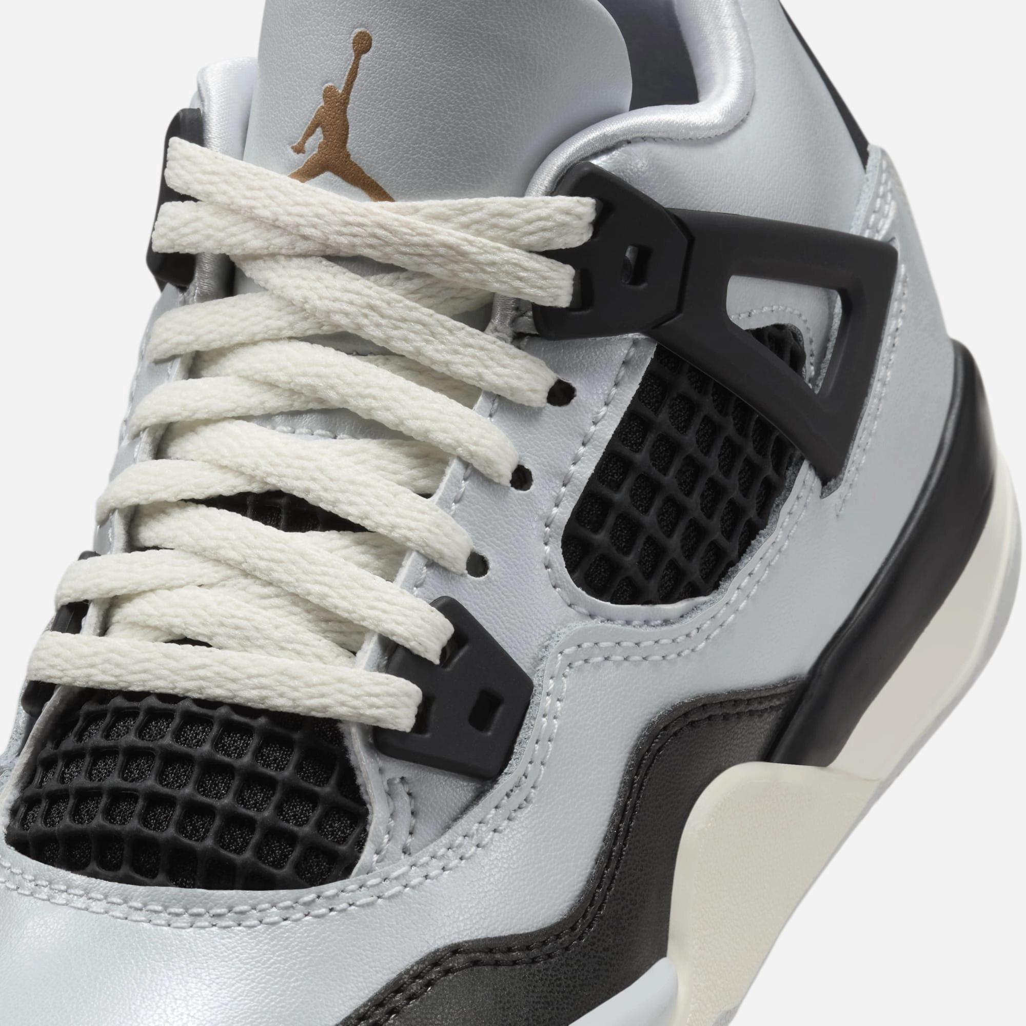 (PS) Air Jordan 4 Retro 'Platinum Gold' (2024) FZ8586-070 Air Jordan 4 Visible Air Unit Sneakers