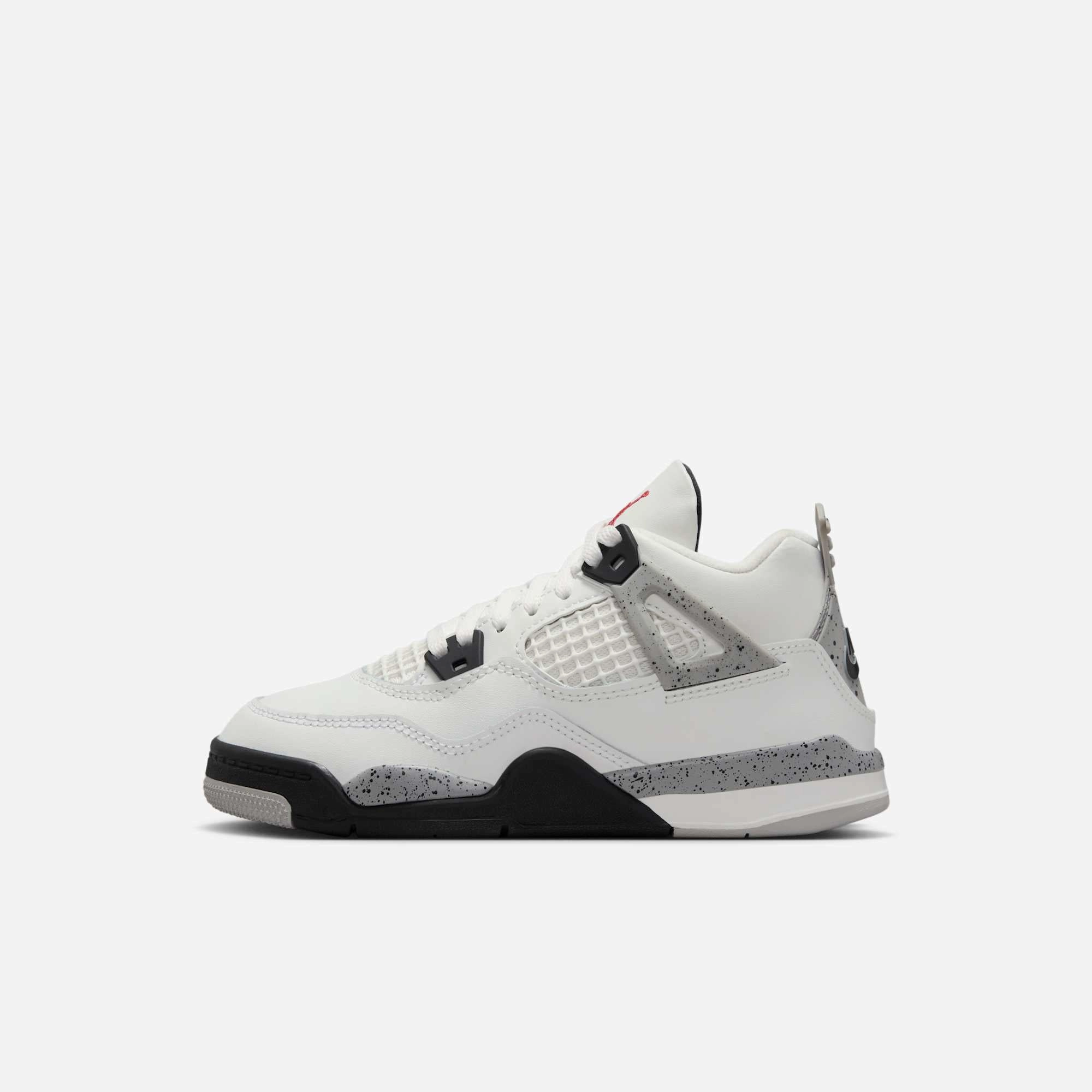 (PS) Air Jordan 4 Retro 'Reimagined White Cement' (2025) IB4388-100 Air Jordan 4 sneakers with visible air unit