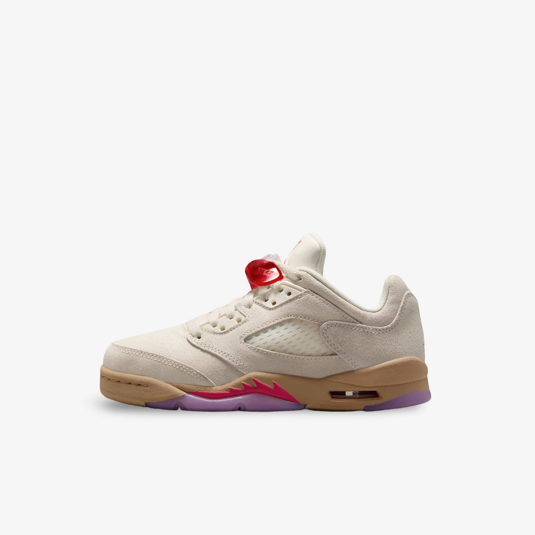 (PS) Air Jordan 5 Low  Retro 'Peanut Butter & Jelly' (2025) HJ5993-106 Air Jordan 5 shoes with mesh panel details