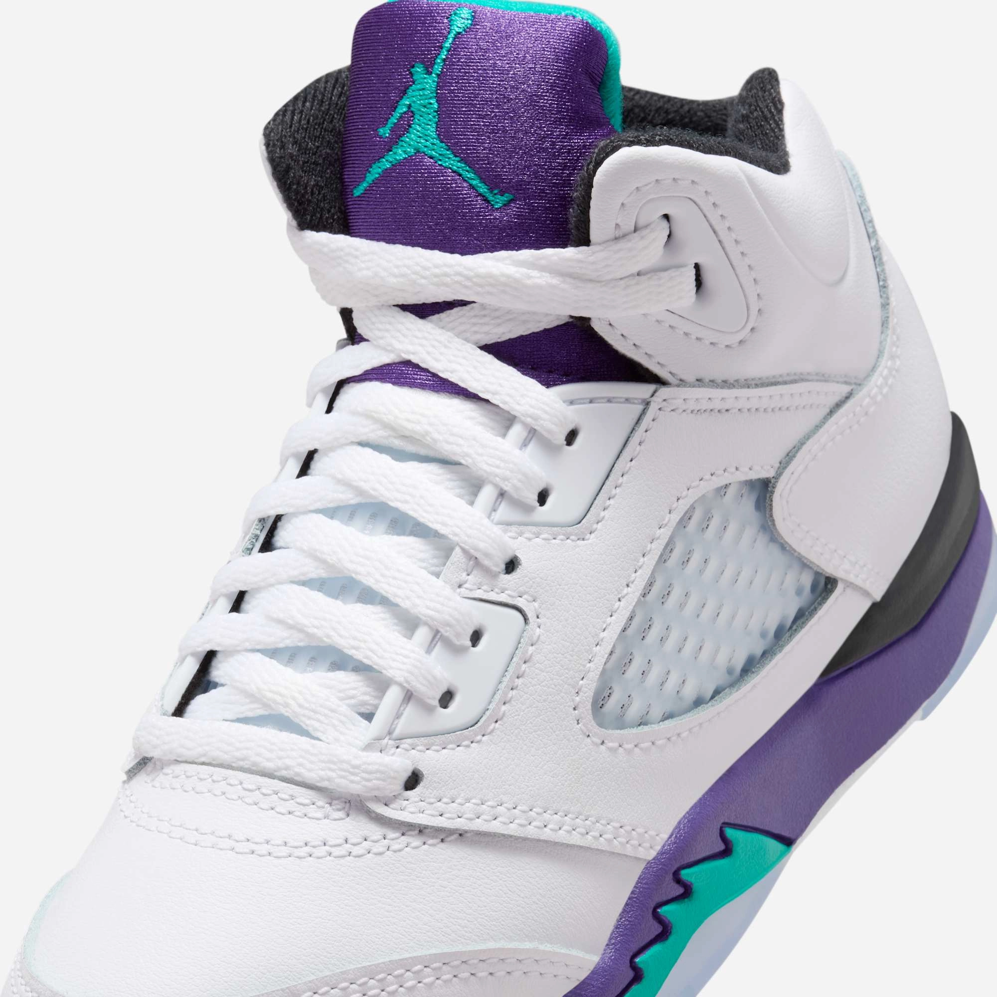(PS) Air Jordan 5 Retro 'Grape' (2025) HQ7979-100 Air Jordan 5 Mesh Panel Basketball Shoes