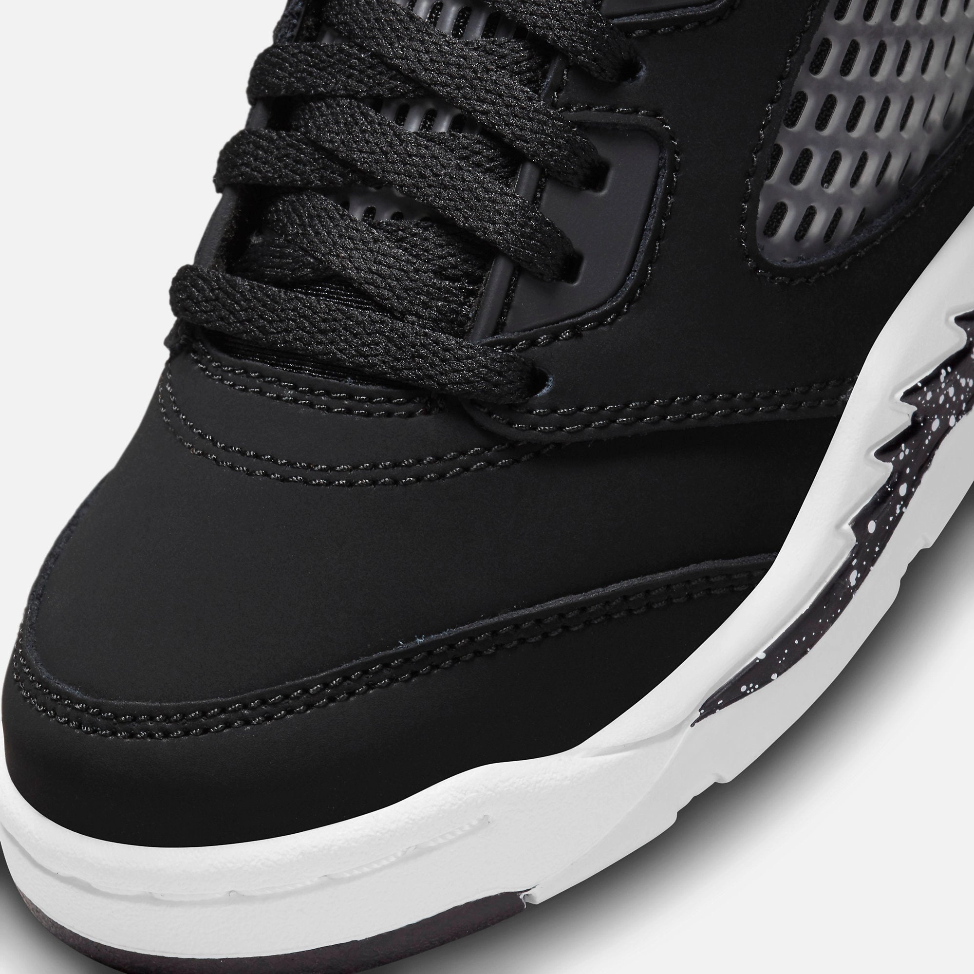 (PS) Air Jordan 5 Retro 'Moonlight / Oreo' (2021) 440889-011 Air Jordan 5 Mesh Panel Basketball Shoes