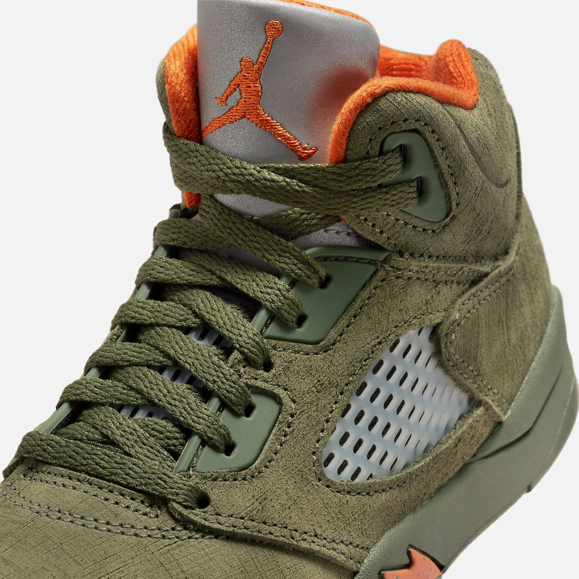 (PS) Air Jordan 5 Retro 'Olive' (2024) 440889-308 Air Jordan 5 Mesh Panel Basketball Shoes