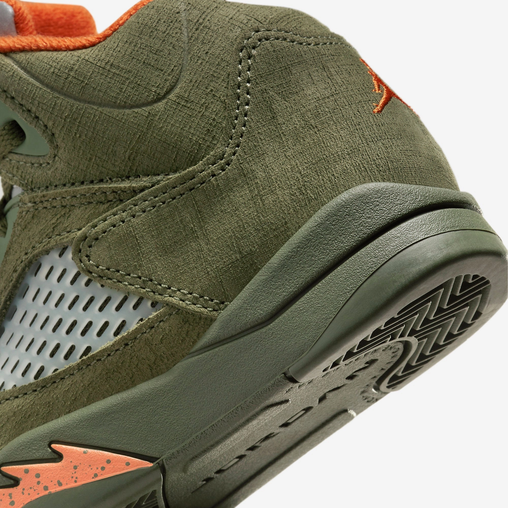 (PS) Air Jordan 5 Retro 'Olive' (2024) 440889-308 Air Jordan 5 Mesh Panel Basketball Shoes