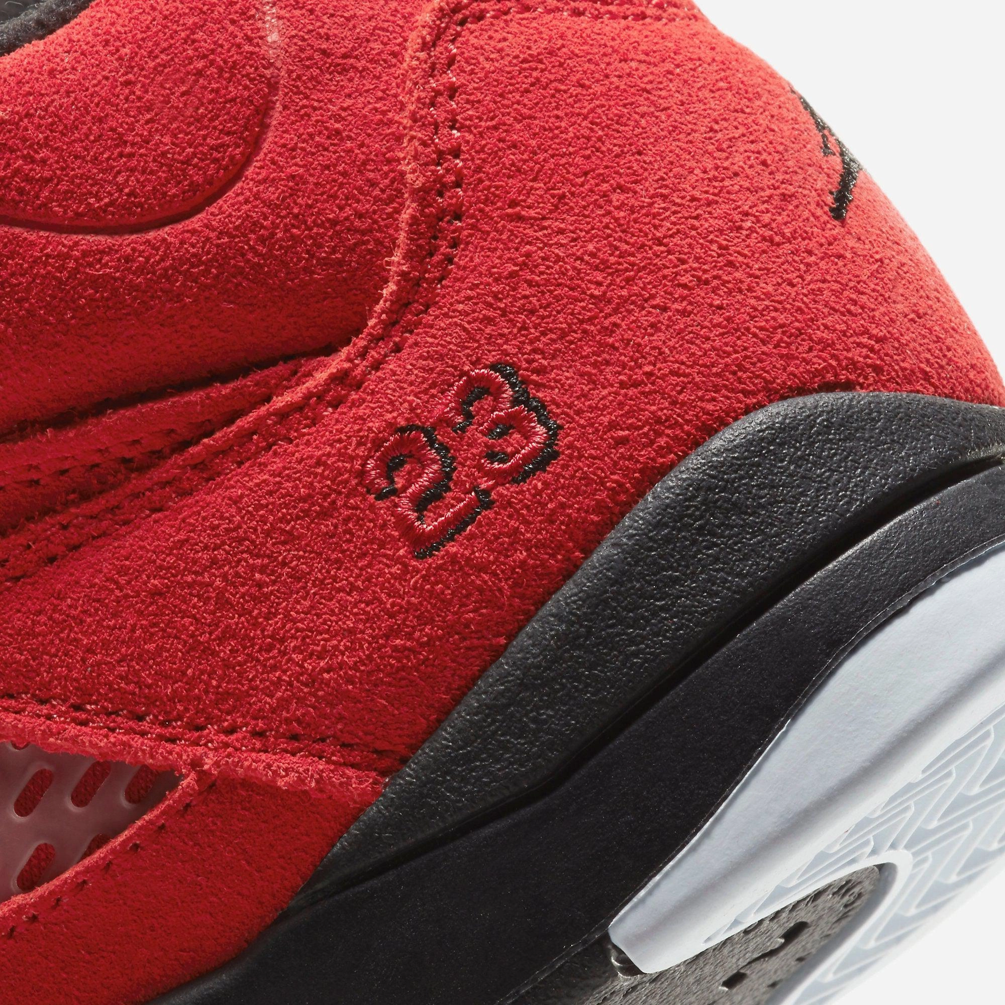 (PS) Air Jordan 5 Retro 'Raging Bull / Toro Bravo' (2021) 440889-600 Air Jordan 5 Mesh Panel Basketball Shoes