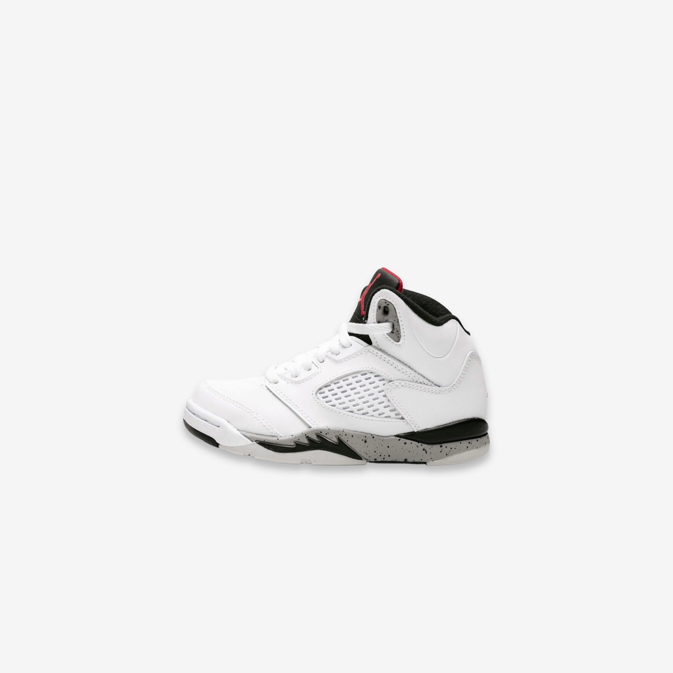 (PS) Air Jordan 5 Retro 'White Cement' (2017) 440889-104 Air Jordan 5 shoes with mesh panel details