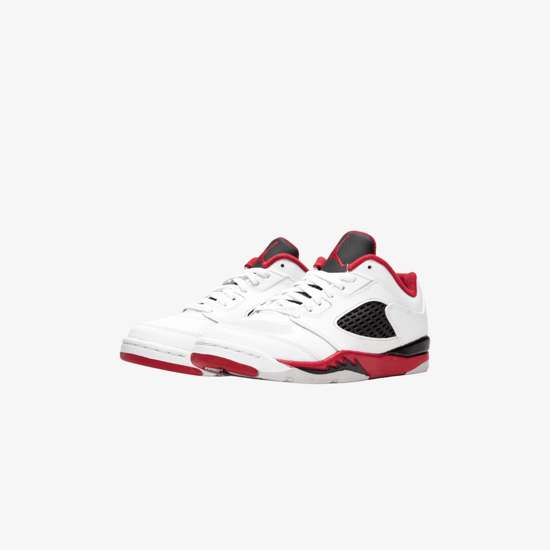 (PS) Air Jordan 5 Retro Low 'Fire Red' (2016) 314339-101 Air Jordan 5 Mesh Panel Basketball Shoes
