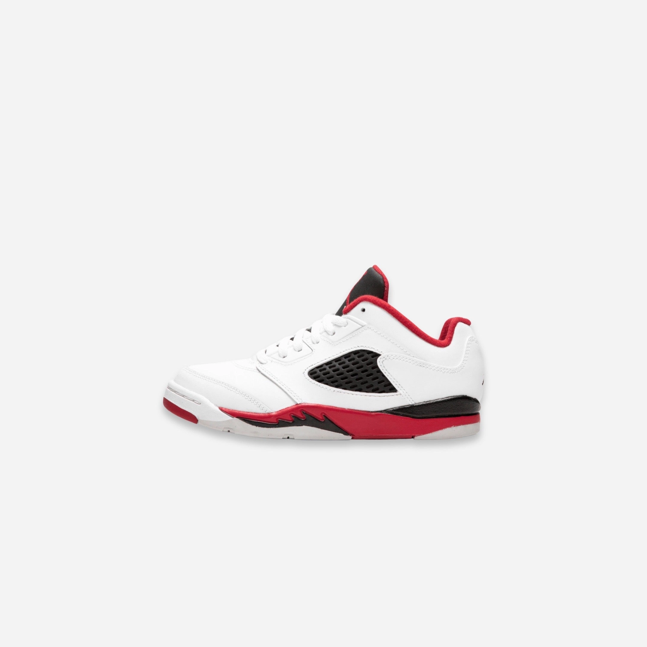 (PS) Air Jordan 5 Retro Low 'Fire Red' (2016) 314339-101 Air Jordan 5 shoes with mesh panel details
