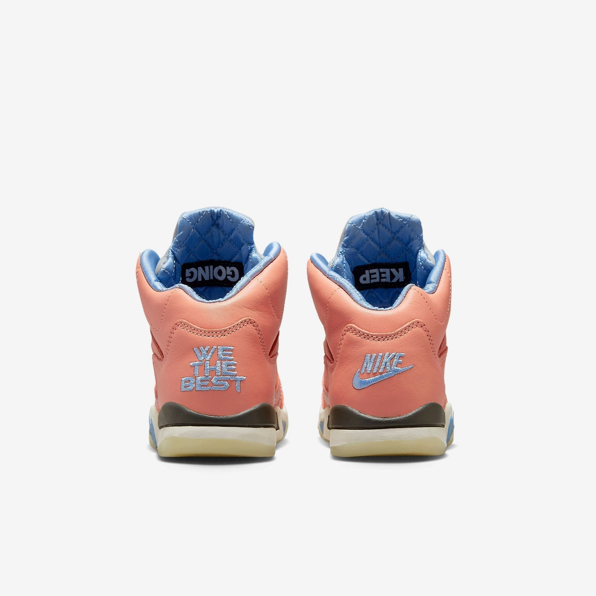 (PS) Air Jordan 5 Retro SP x DJ Khaled 'We The Best Crimson Bliss' (2022) DV4980-641 Air Jordan 5 Mesh Panel Basketball Shoes