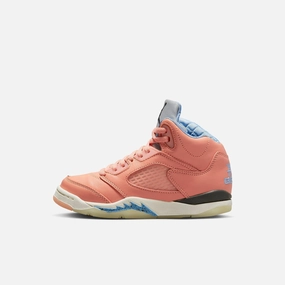 (PS) Air Jordan 5 Retro SP x DJ Khaled 'We The Best Crimson Bliss' (2022) DV4980-641 Air Jordan 5 shoes with mesh panel details