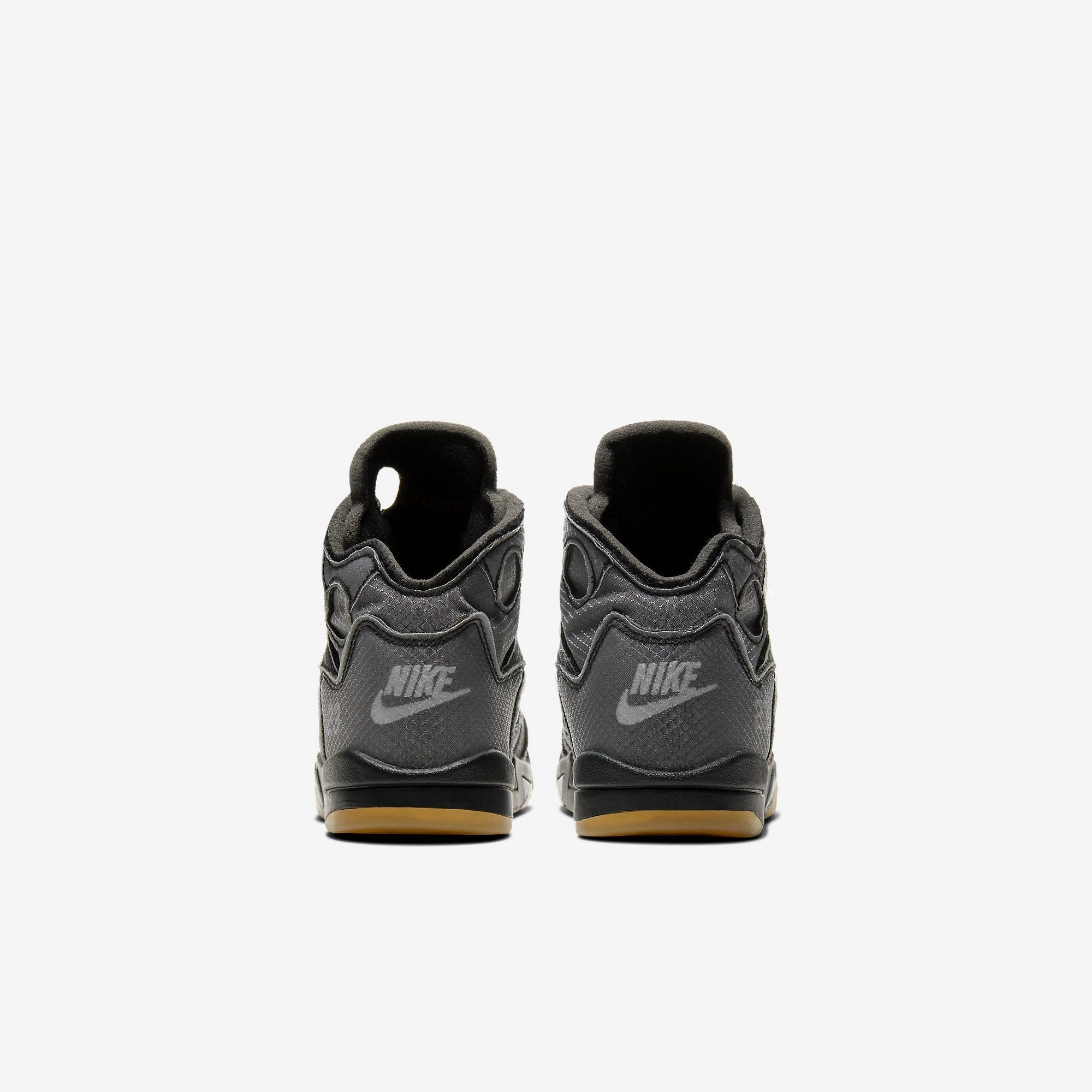 (PS) Air Jordan 5 Retro SP x Off-White 'Black / Metallic Silver' (2020) CV4827-001 Air Jordan 5 Mesh Panel Basketball Shoes