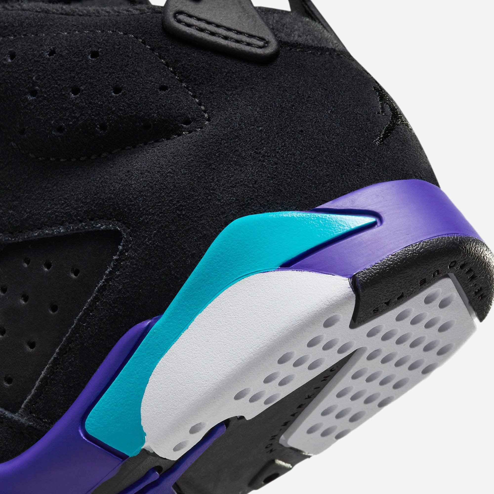 (PS) Air Jordan 6 Retro 'Black / Aqua' (2023) DV3605-004 Air Jordan 6 Classic High-Top Sneakers