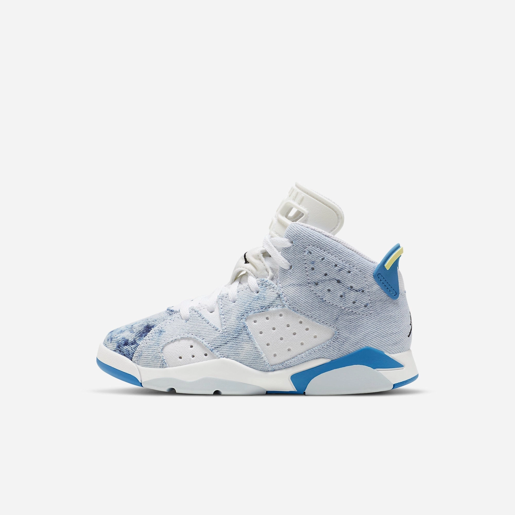 (PS) Air Jordan 6 Retro 'Denim' (2022) DX6176-100 Air Jordan 6 high-top shoes for hoop fans