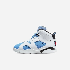 (PS) Air Jordan 6 Retro 'White / UNC University Blue' (2022) DV3605-410 Air Jordan 6 high-top shoes for hoop fans