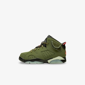 (PS) Air Jordan 6 Retro SP x Travis Scott 'Cactus Jack Medium Olive' (2019) CQ3565-200 Air Jordan 6 high-top shoes for hoop fans