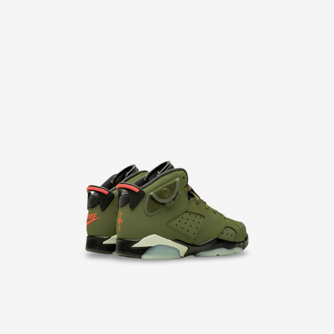 (PS) Air Jordan 6 Retro SP x Travis Scott 'Cactus Jack Medium Olive' (2019) CQ3565-200 Air Jordan 6 Classic High-Top Sneakers