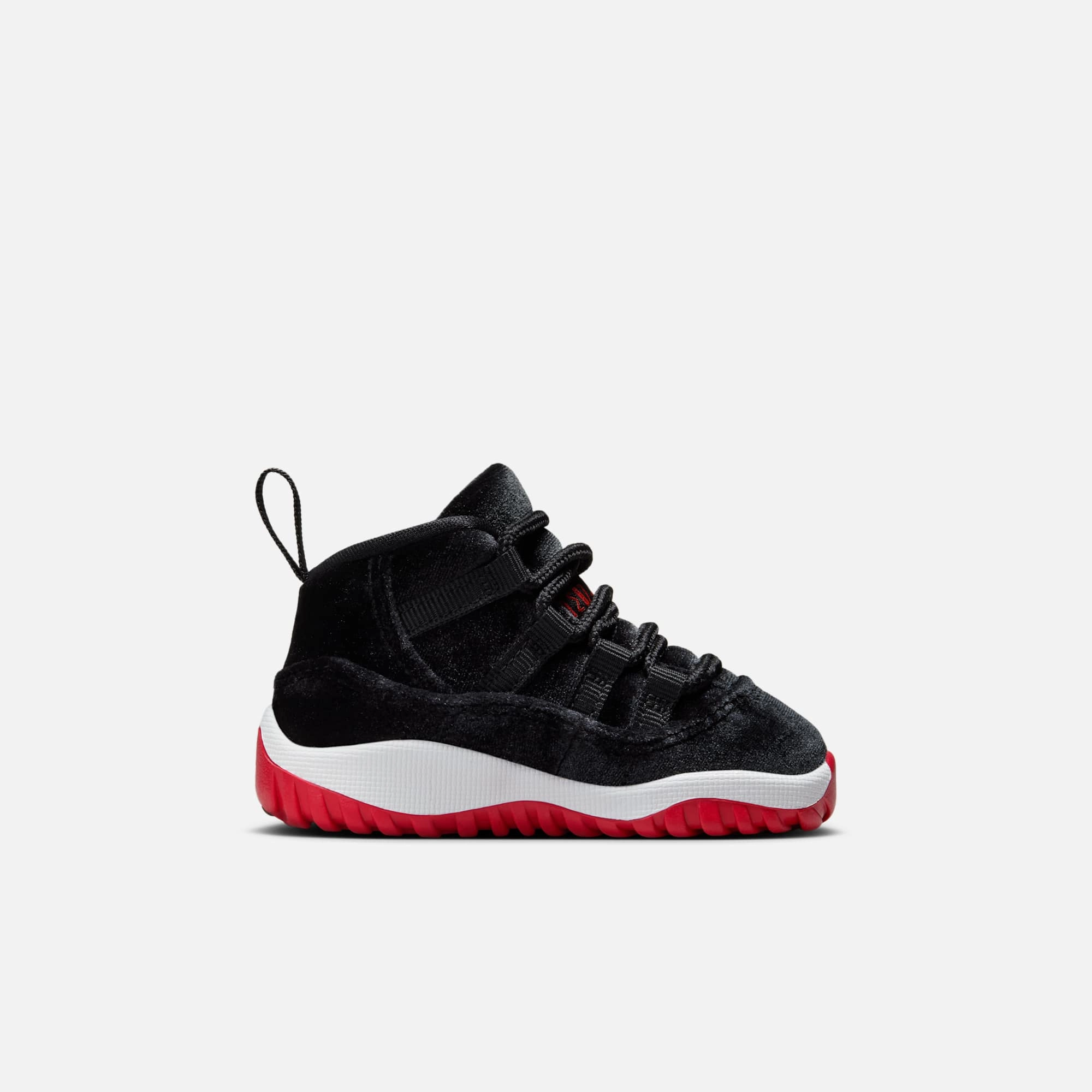 (TD) Air Jordan 11 Retro 'Bred Velvet' (2024) HF7808-061 Air Jordan 11 Patent Basketball Shoes