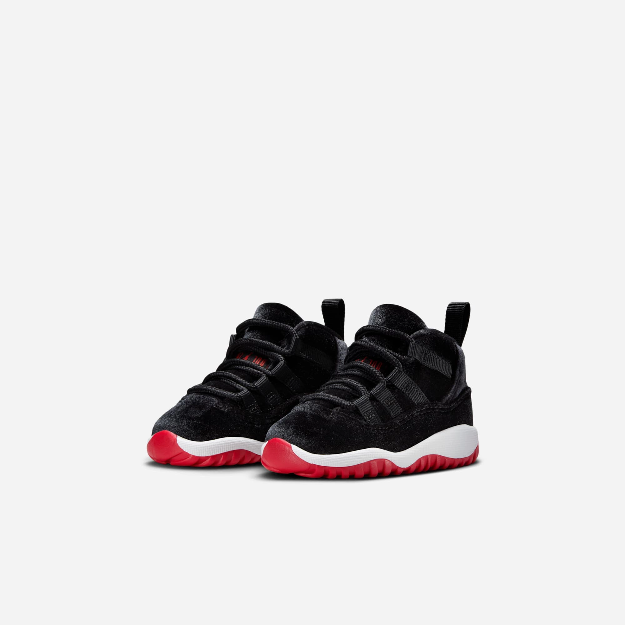 (TD) Air Jordan 11 Retro 'Bred Velvet' (2024) HF7808-061 Air Jordan 11 Patent Basketball Shoes