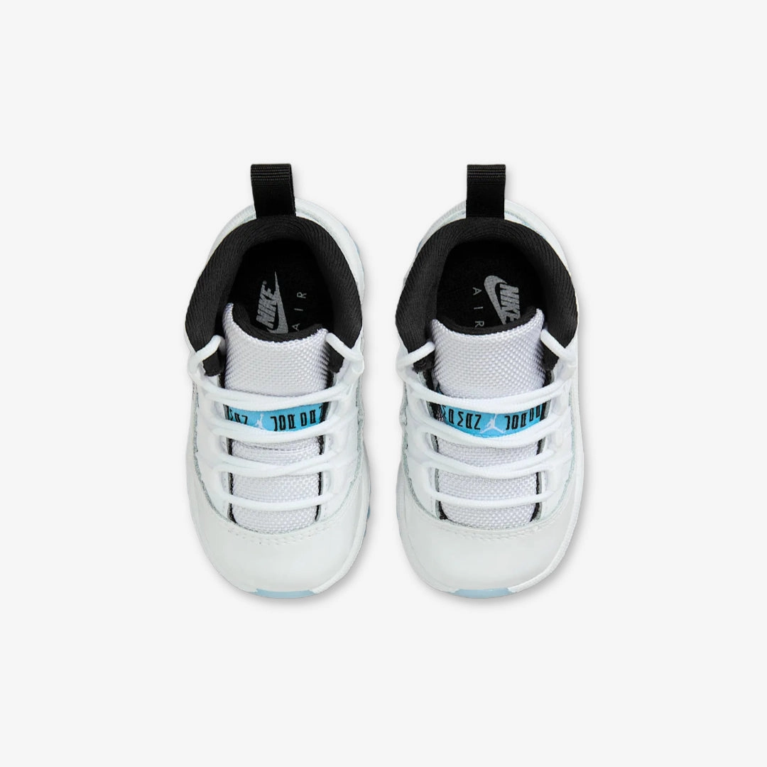 (TD) Air Jordan 11 Retro 'Legend Blue / Columbia' (2024) 378040-104 Air Jordan 11 Patent Basketball Shoes