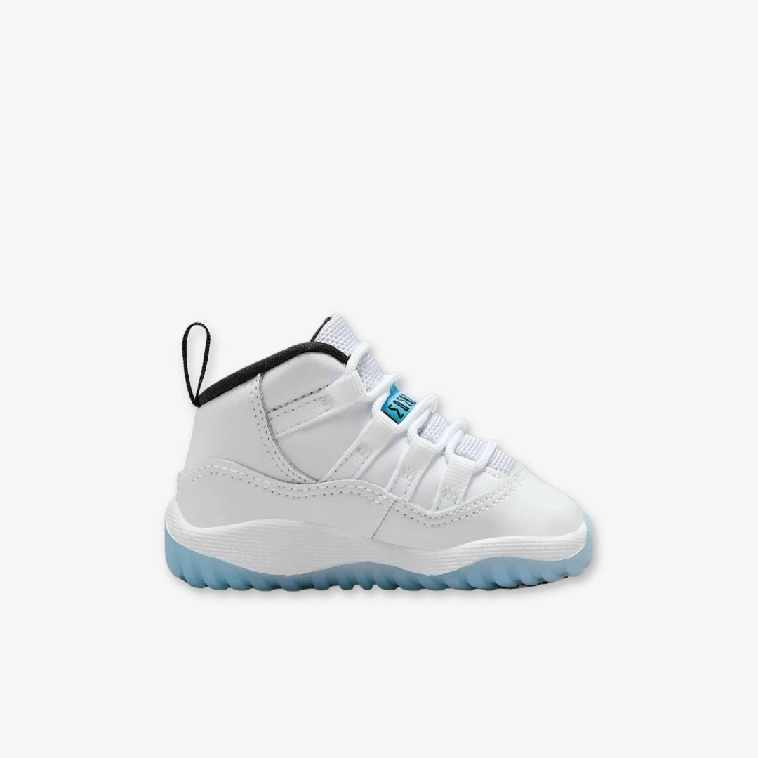 (TD) Air Jordan 11 Retro 'Legend Blue / Columbia' (2024) 378040-104 Air Jordan 11 Patent Basketball Shoes