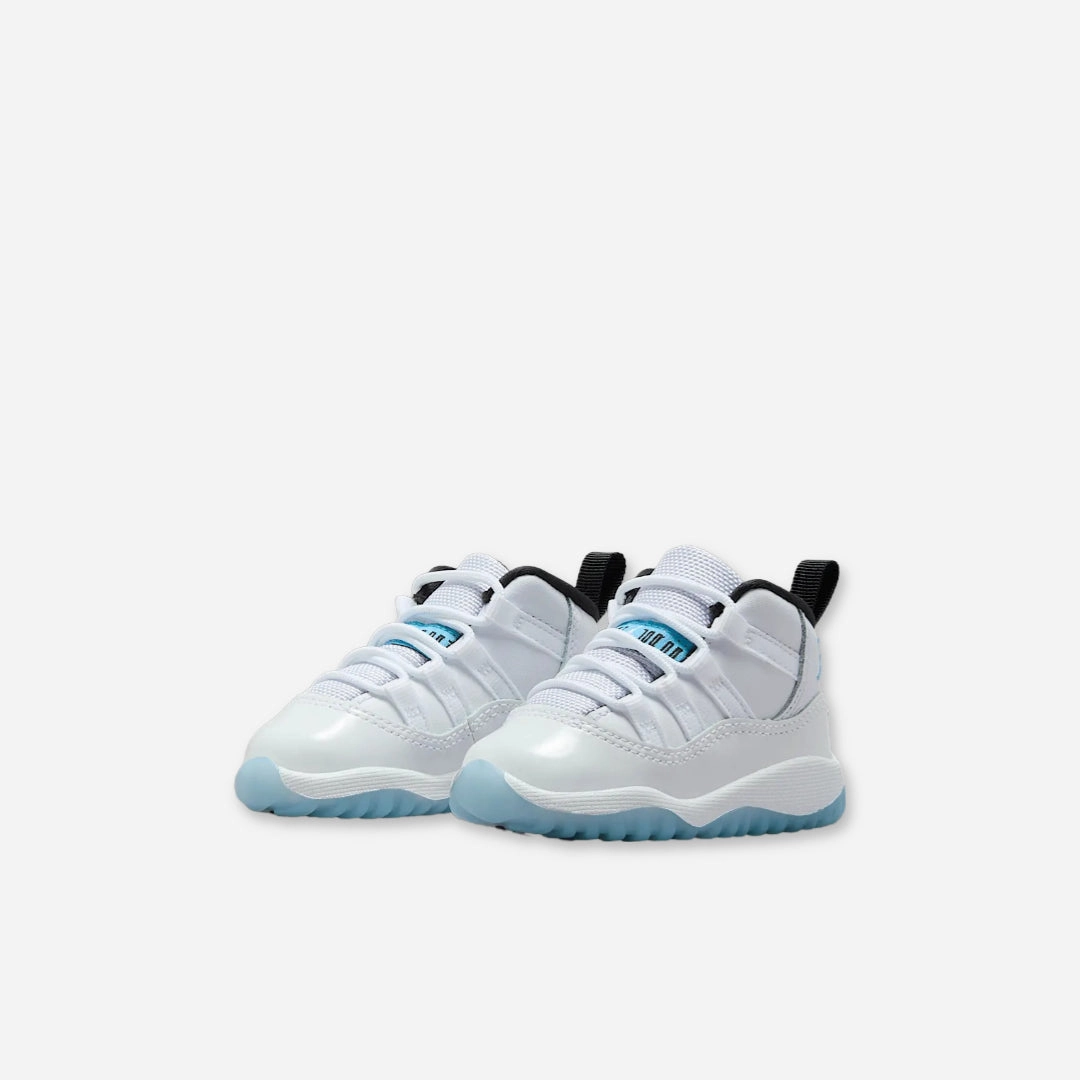 (TD) Air Jordan 11 Retro 'Legend Blue / Columbia' (2024) 378040-104 Air Jordan 11 Patent Basketball Shoes
