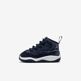 (TD) Air Jordan 11 Retro 'Midnight Navy Velvet' (2022) DO3856-441 Air Jordan 11 basketball shoes with patent look