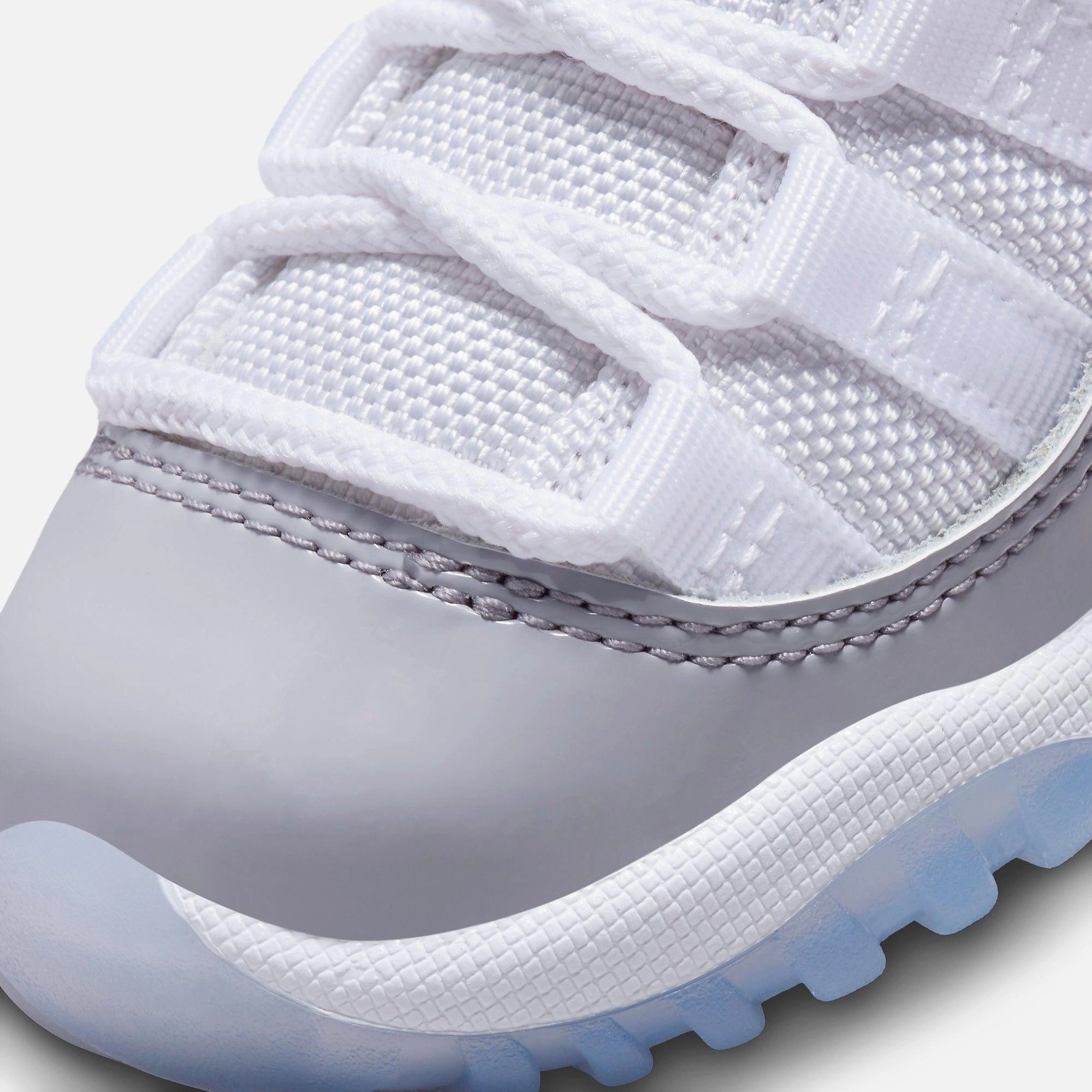 (TD) Air Jordan 11 Retro Low 'Cement Grey' (2023) 505836-140 Air Jordan 11 Patent Basketball Shoes