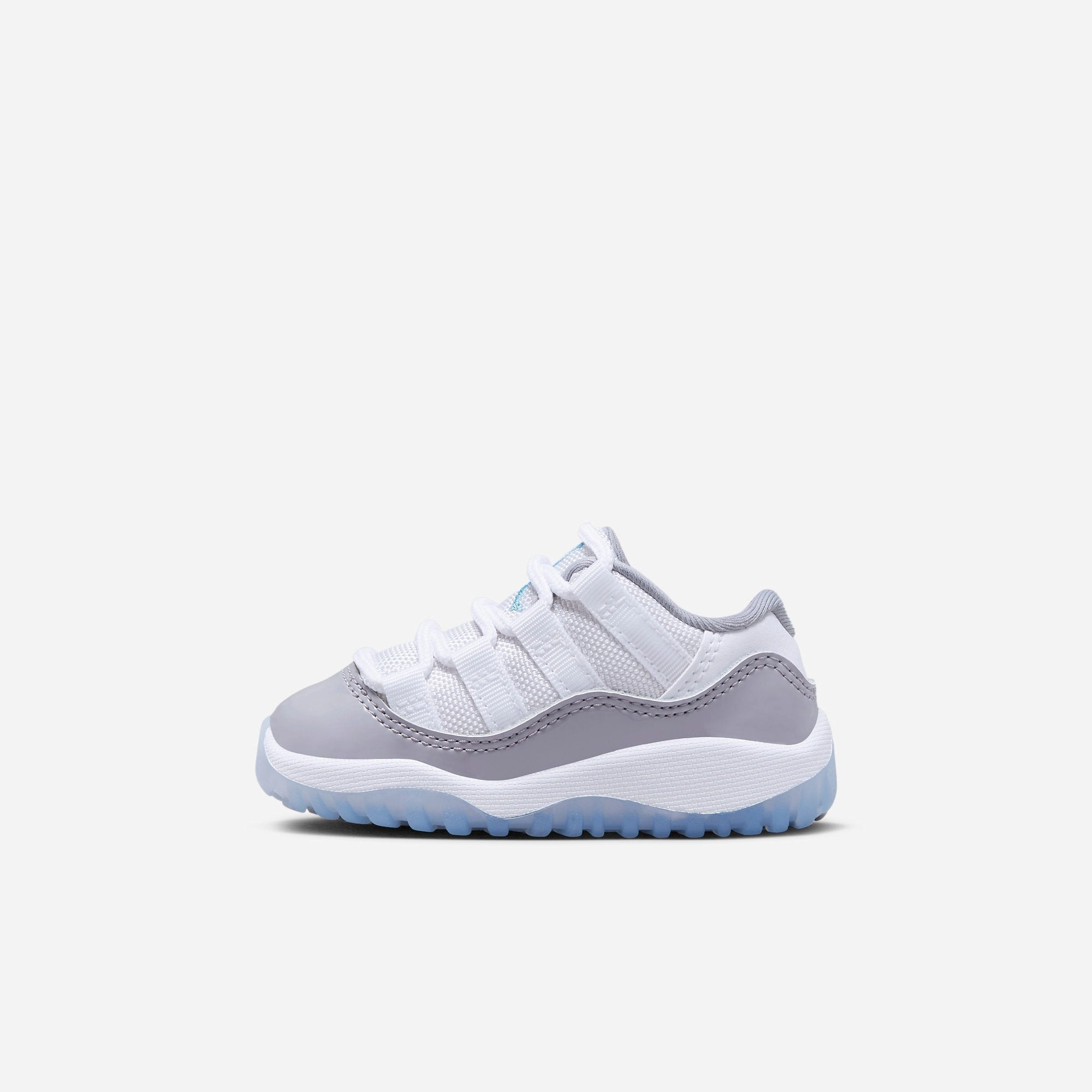 (TD) Air Jordan 11 Retro Low 'Cement Grey' (2023) 505836-140 Air Jordan 11 basketball shoes with patent look